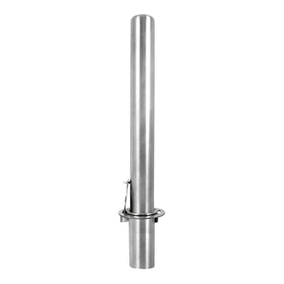 6" Removable Stainless Steel Bollard with Embedment Sleeve - S4 Bollards