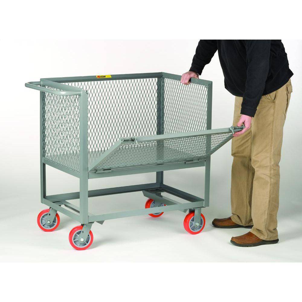 Raised Platform Truck Box Truck with Drop Gate (Expanded Metal) - Little Giant