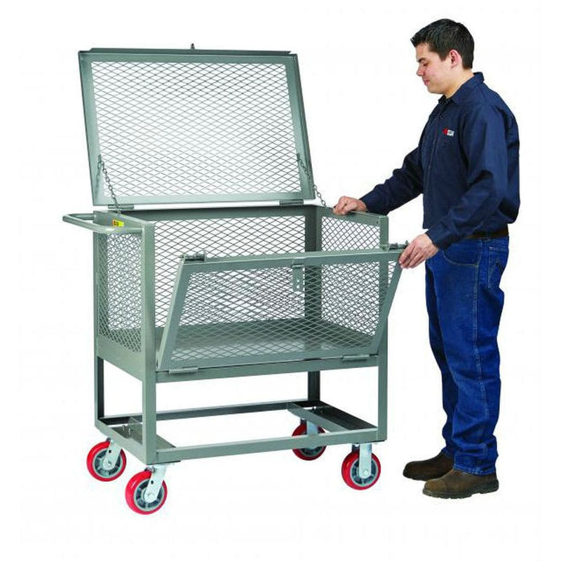 Raised Platform Truck w/ Drop-Gate and Lid - Little Giant