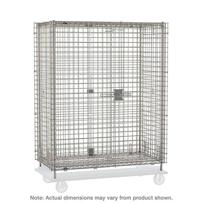 Heavy-Duty Dolly and Plate Caster Security Shelving Unit - Metro