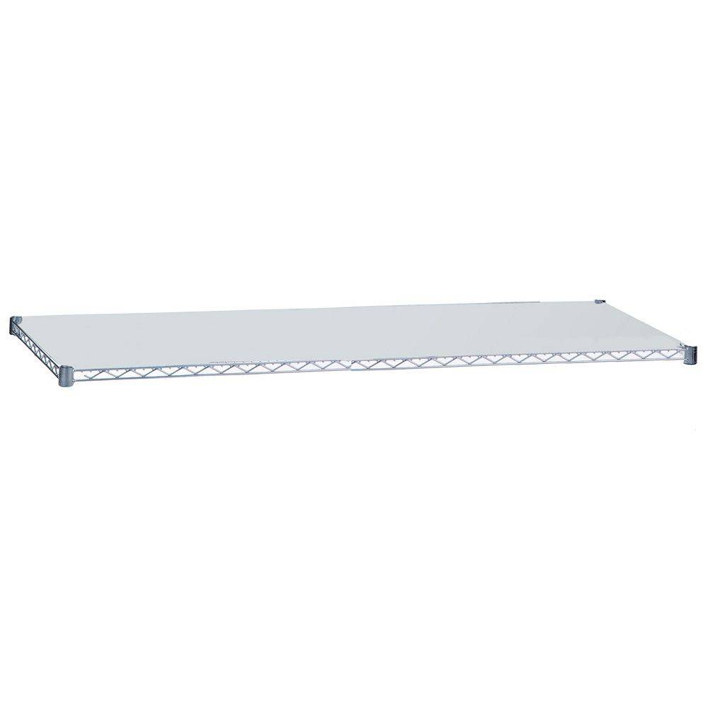 Chrome Plated Solid Shelf - 18" x 48" - R&B Wire