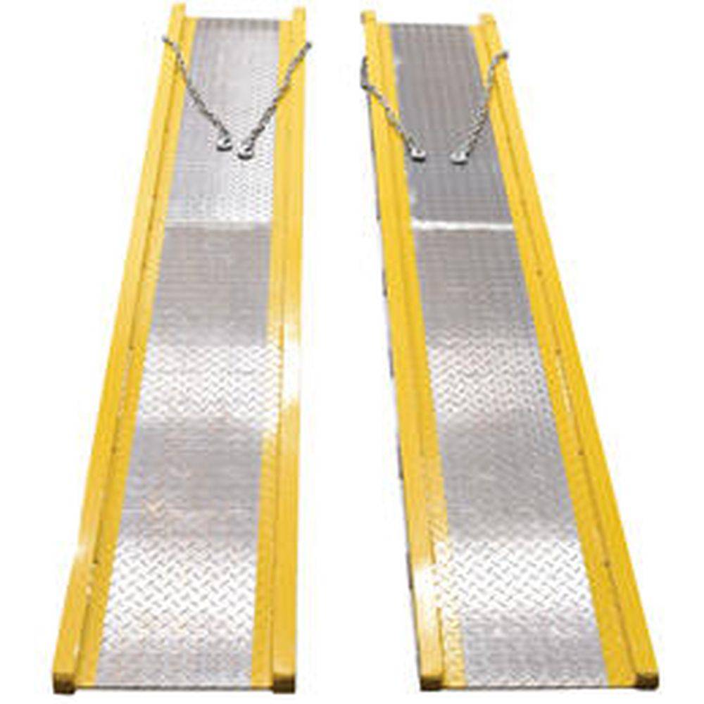 Aluminum Vehicle Twin Ramps - 10 ft - Vestil