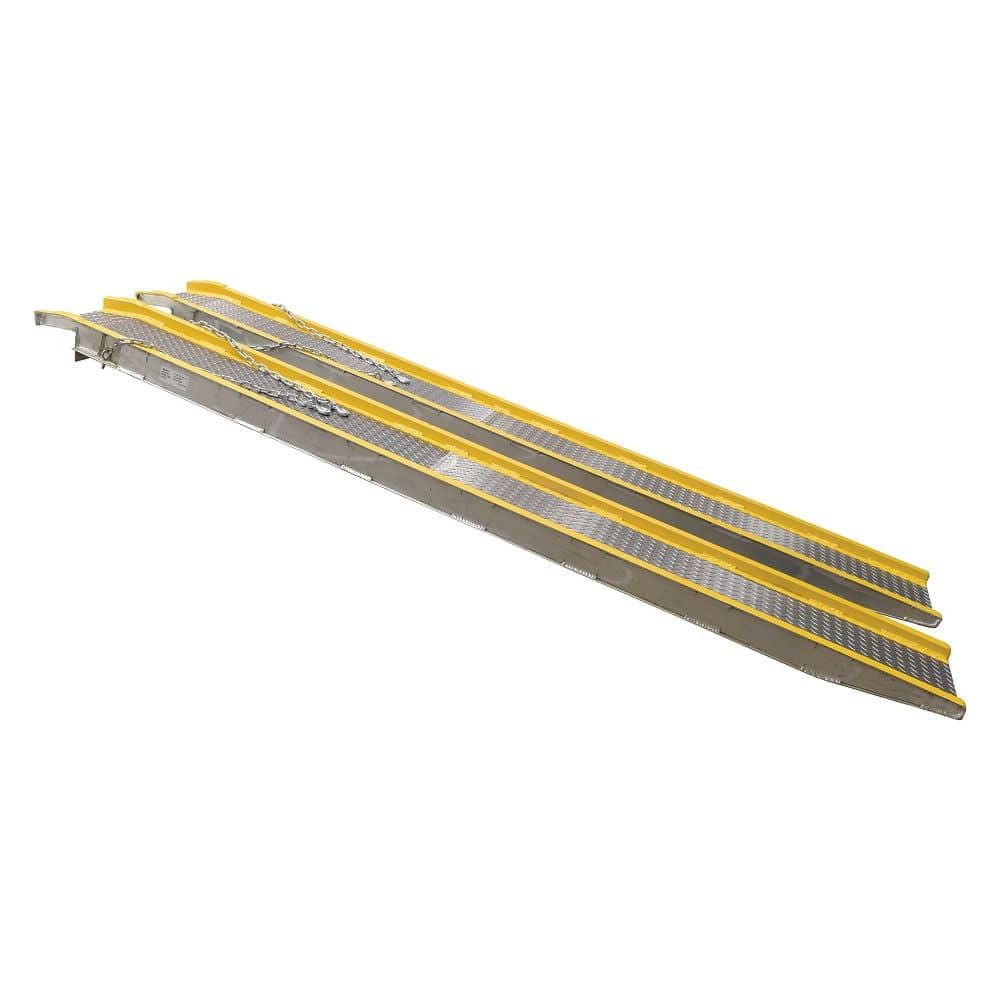 Aluminum Vehicle Twin Ramps - 10 ft - Vestil