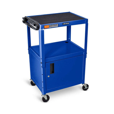 Adjustable Height Steel AV Cart (Cabinet) - Luxor