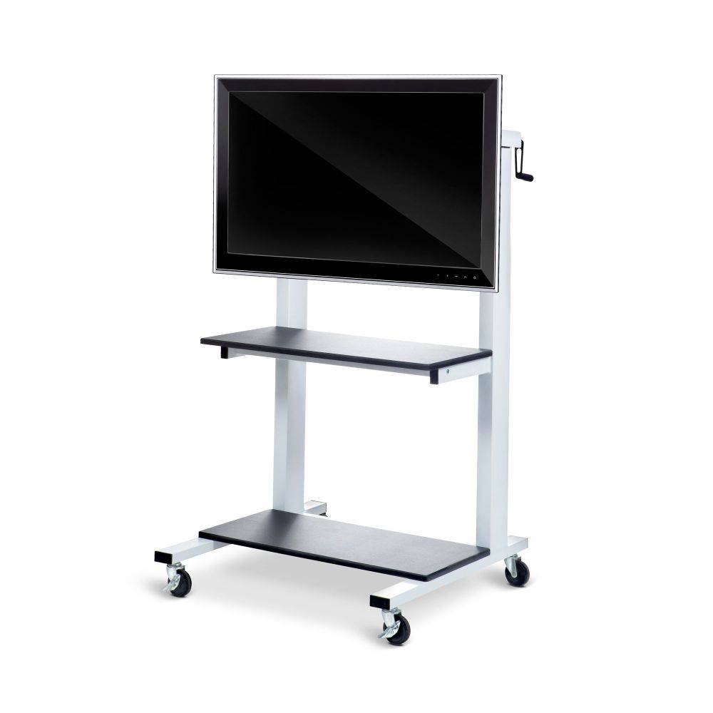 Crank Adjustable Height Flat Panel TV Cart - Luxor