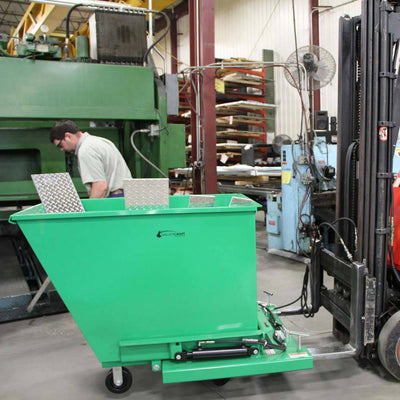 Valley Craft Forklift Attachment for Powered Self-Dumping System - Valley Craft