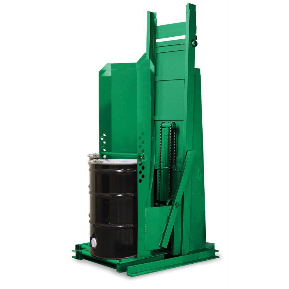 Valley Craft Dual Stage High Level Stationary Drum Dumper 84"H - Valley Craft
