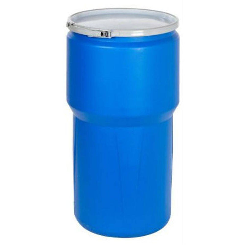 Open Head Poly Drum, 14 Gal. Blue w/ Metal Lever Lock - Eagle Manufacturing