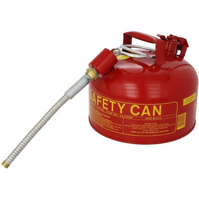 Type II Safety Can 2.5 Gal. Red w/ 5/8" O.D. Flex Spout - Eagle Manufacturing