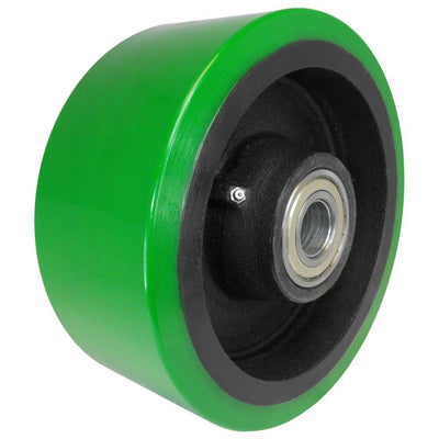 10" x 4" Ultra Poly on Cast Wheel - 5500 lbs. Capacity - Durable Superior Casters