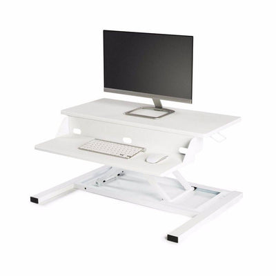 Standing Desk Converter Pro White (Pneumatic) - Luxor