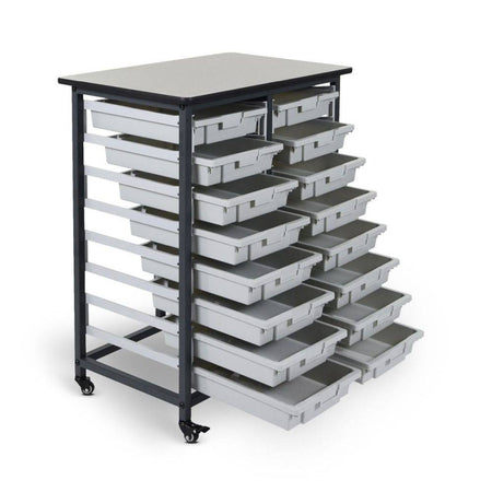 Mobile Bin Storage Unit (Small Bins) - Luxor