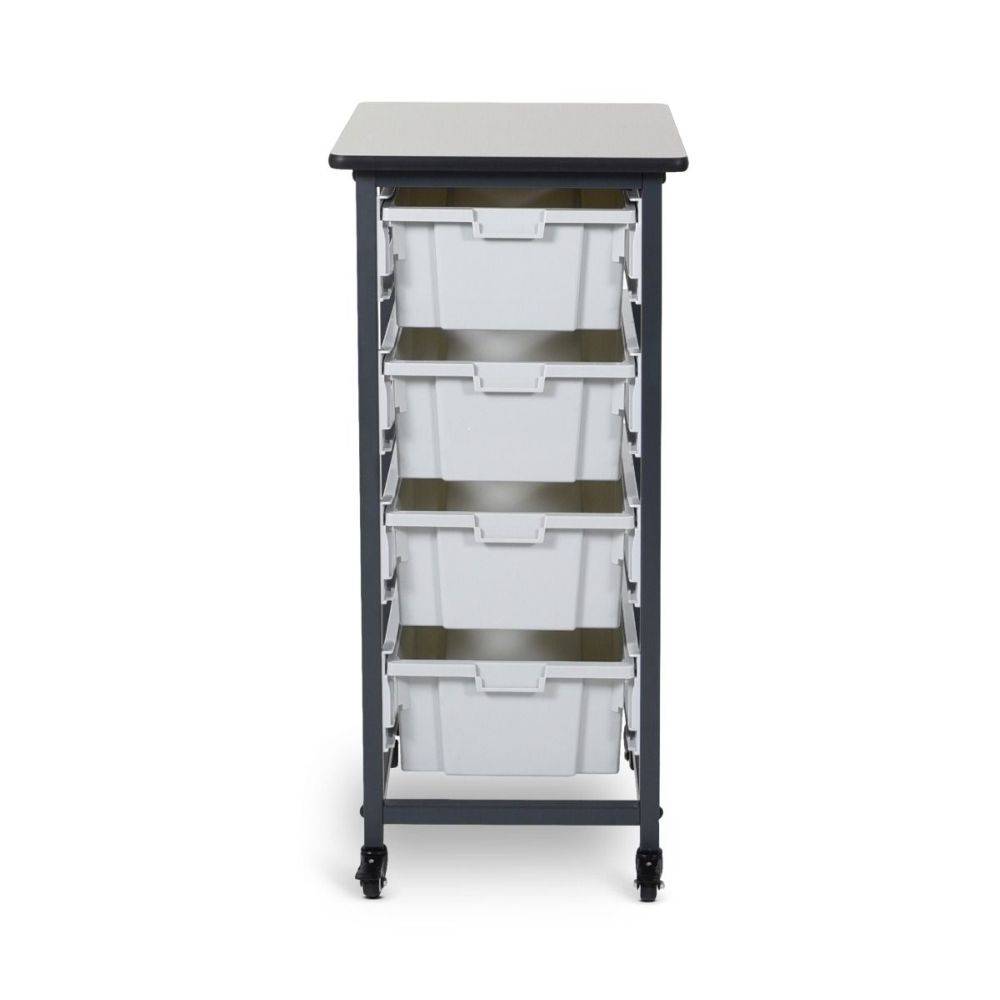 Mobile Bin Storage Single Row (Large Bins) - Luxor