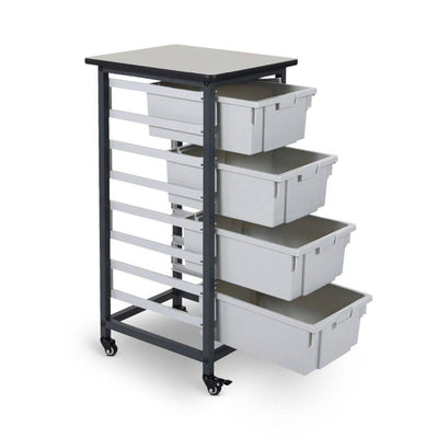 Mobile Bin Storage Single Row (Large Bins) - Luxor