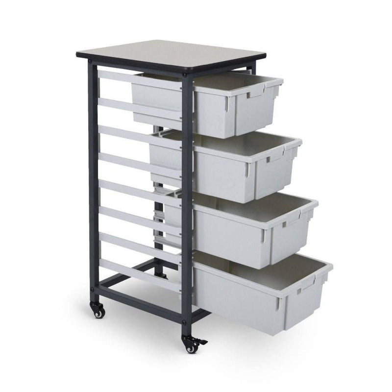 Mobile Bin Storage Single Row (Large Bins) - Luxor