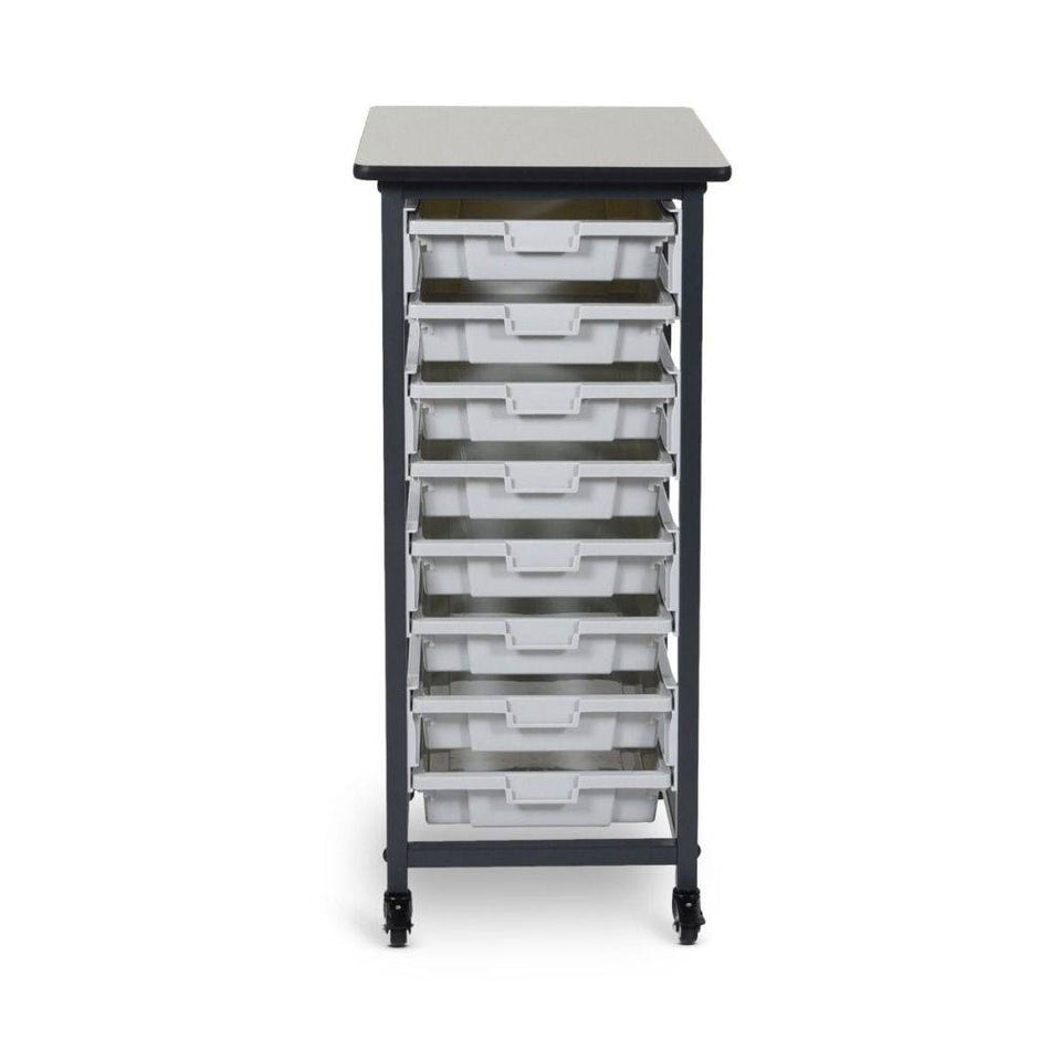 Mobile Bin Storage Single Row (Small Bins) - Luxor