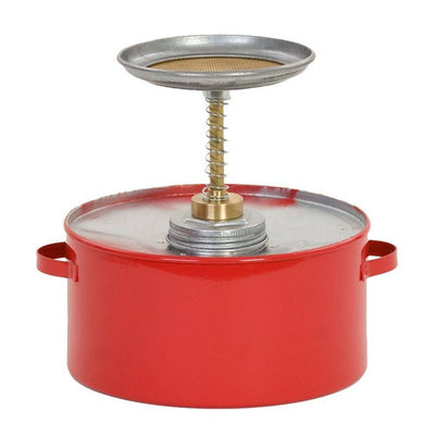 Plunger Can 1 Qt. Metal Red - Eagle Manufacturing