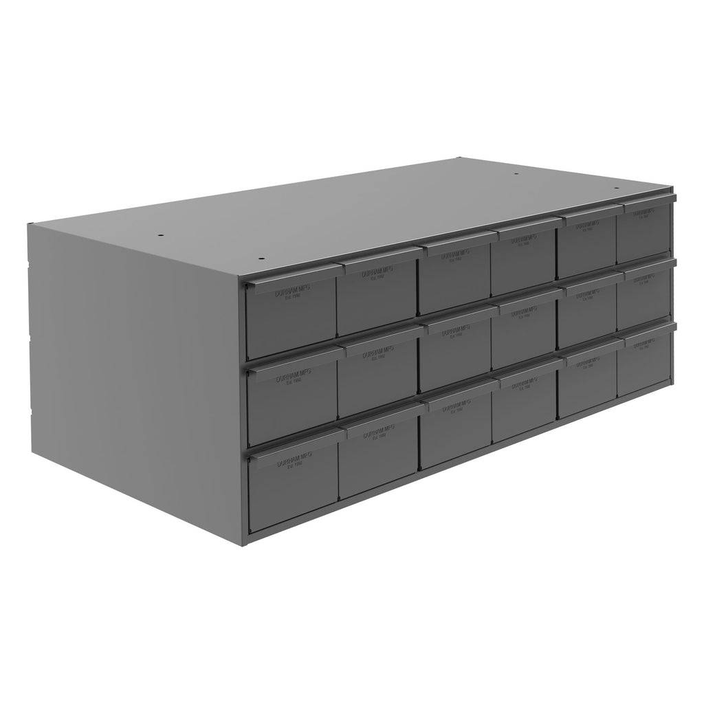 Storage Unit with Drawers for Small Parts, Gray - Durham