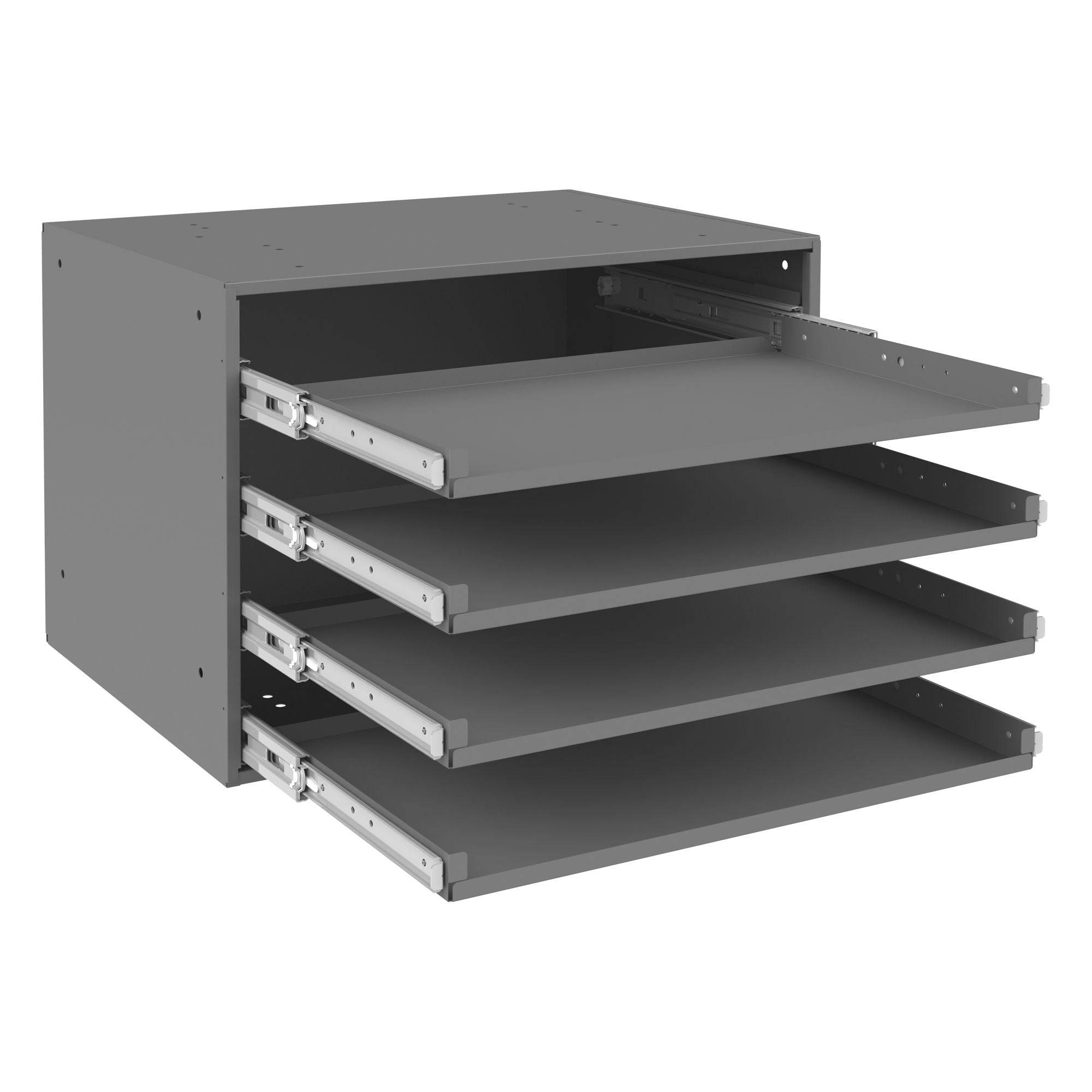 Large Bearing Slide Rack, 4 Compartments – Source 4 Industries