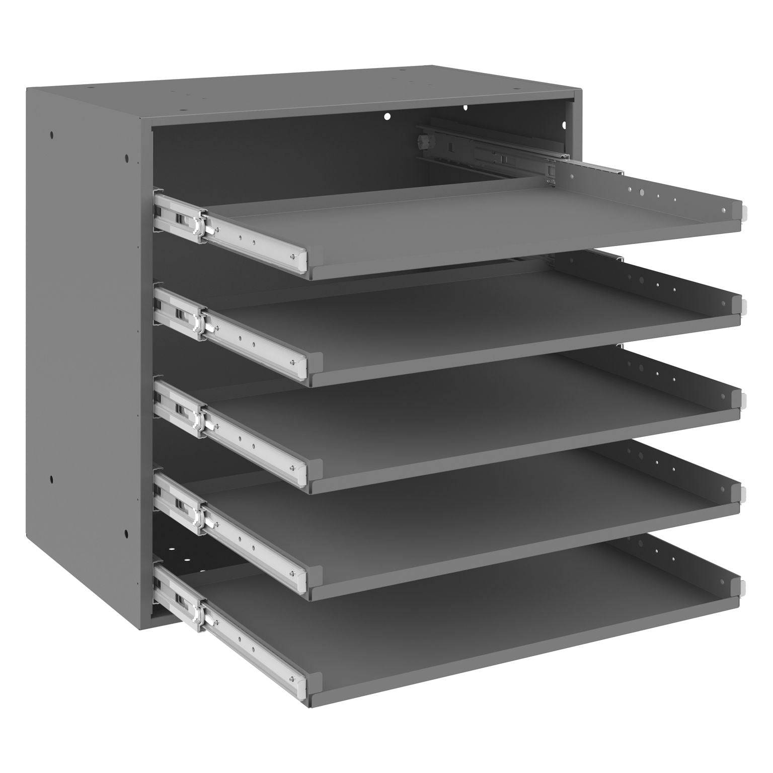 Large Bearing Slide Rack, 5 Compartments – Source 4 Industries
