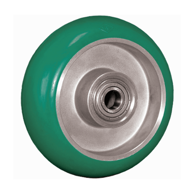 6" x 2" Polyflexon Aluminum Wheel (1/2") Precision Bearing - 1,000 lbs. Cap. - Durable Superior Casters