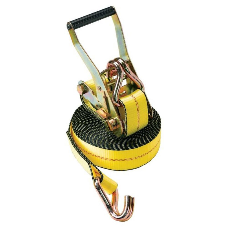 Yellow Rachet Straps w/ Wire Hook 2"W (Pack of 2) - PCC