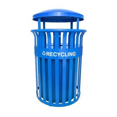 Streetscape Classic Outdoor Trash Recycling Receptacle (35 Gallon) - Ex-Cell Kaiser