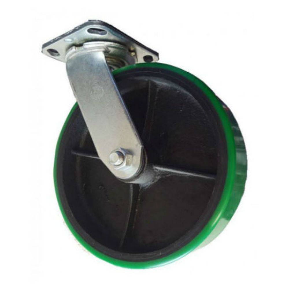 8" x 2" Polyon Cast Wheel Swivel Caster - 1250 lbs. Capacity - Durable Superior Casters