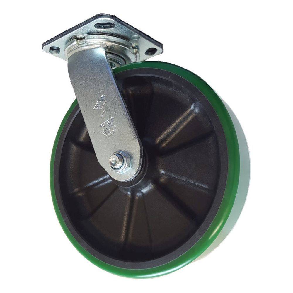 8" x 2" Polyon MaxRok Wheel Swivel Caster - 1400 lbs. capacity - Durable Superior Casters