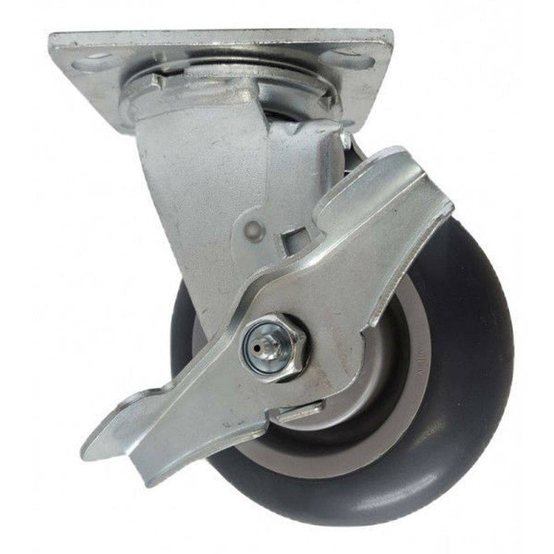 5" x  2" Thermo-Pro Wheel Swivel Caster W/ Brake - 350 lbs. Capacity - Durable Superior Casters
