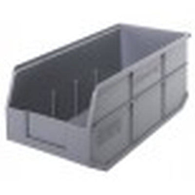 Stackable Shelf Bins 8-1/4"W x 18"L x 7"H (6 Pack) - Quantum Storage Systems