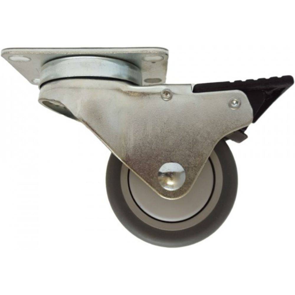 3" x 1-1/4" Thermo-Pro Wheel Swivel Caster W/ Total-Lock brake - 210 lbs. Cap. - Durable Superior Casters