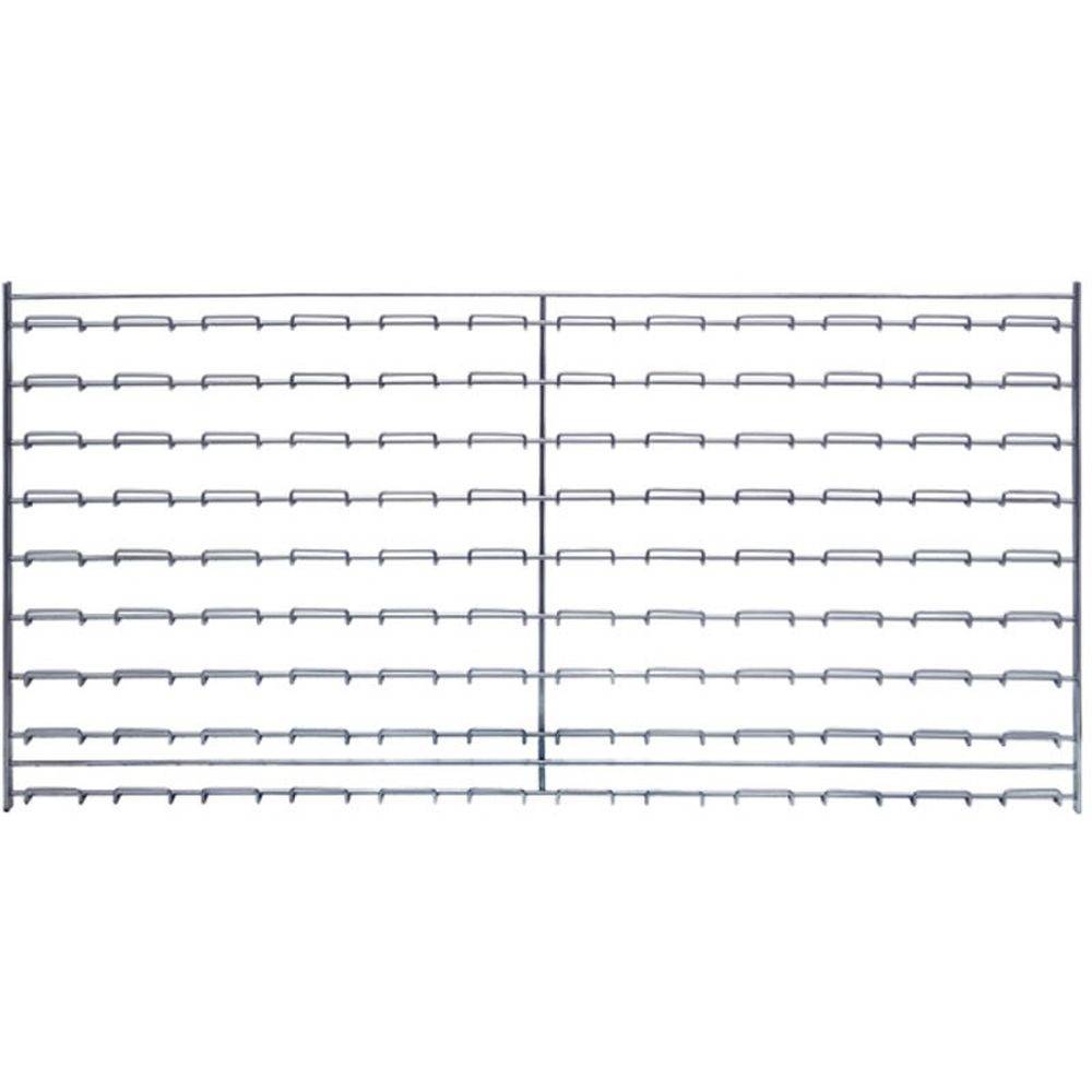 Wire Louvered Panel 36"W x 18"H w/ Mounting Clips - Quantum Storage Systems